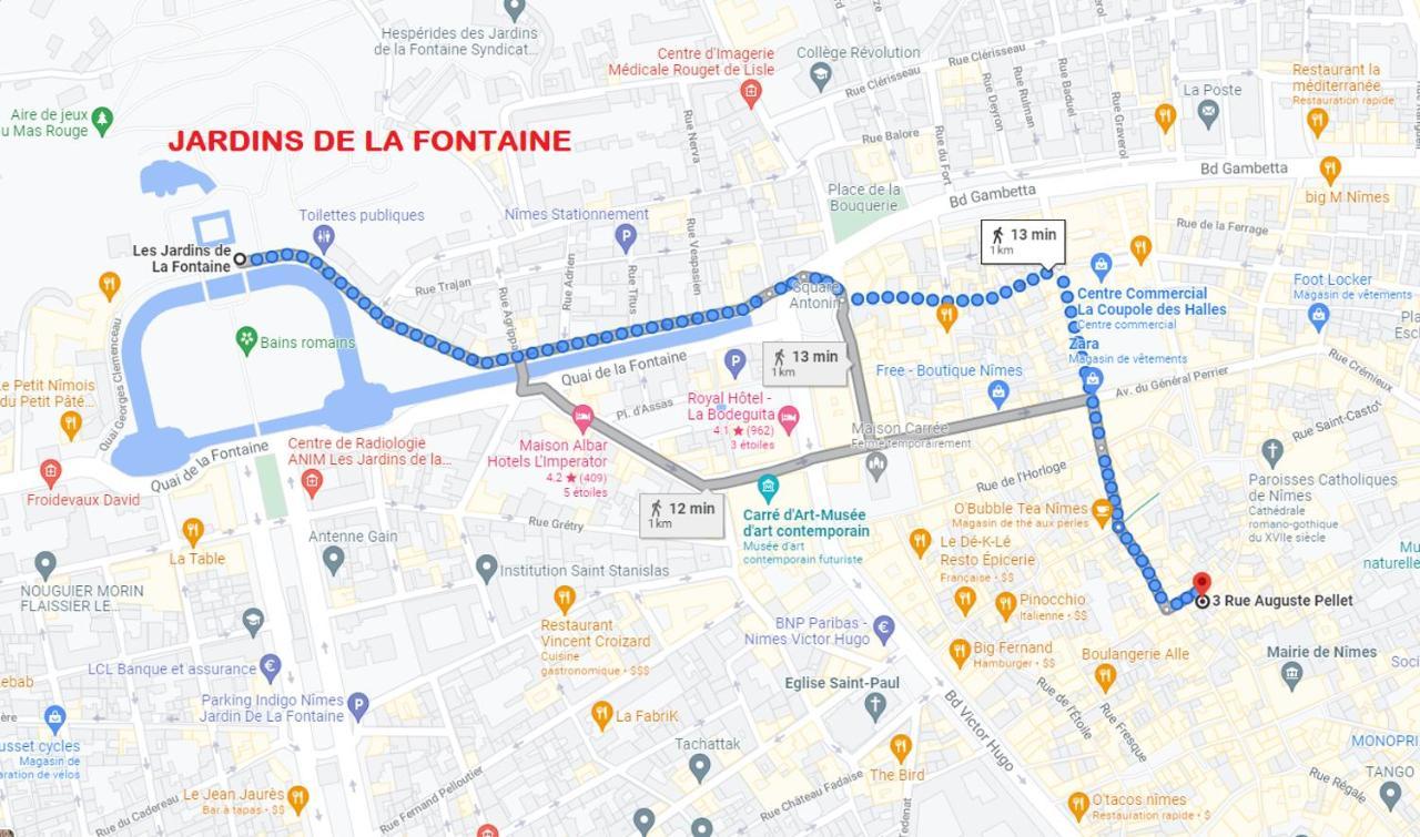 Superbe Appartement 95M2 Proche Arenes- Parking Offert Nîmes Dış mekan fotoğraf